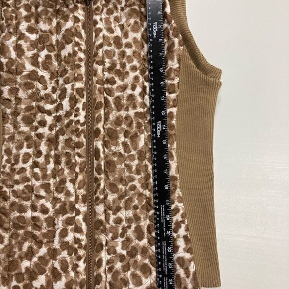 RUBY Rd. Quilted Animal Print, Vest, Women’s Sz L - Picture 9 of 14